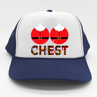 Chest Nuts Christmas Matching Couple Chestnuts Xmas Trucker Hat