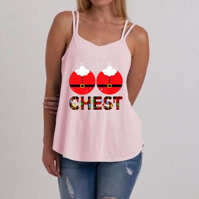 Chest Nuts Christmas Matching Couple Chestnuts Xmas Women's Strappy Tank