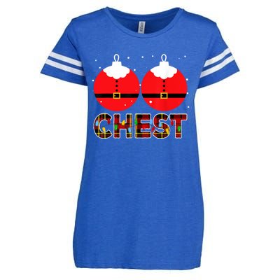 Chest Nuts Christmas Matching Couple Chestnuts Xmas Enza Ladies Jersey Football T-Shirt