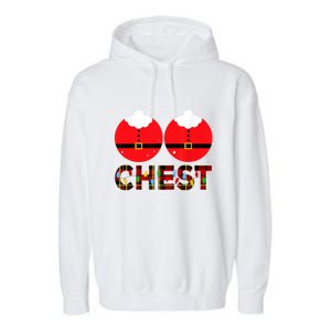 Chest Nuts Christmas Matching Couple Chestnuts Xmas Garment-Dyed Fleece Hoodie