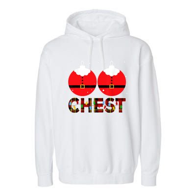 Chest Nuts Christmas Matching Couple Chestnuts Xmas Garment-Dyed Fleece Hoodie