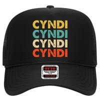 Cyndi Name High Crown Mesh Back Trucker Hat