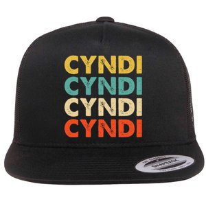 Cyndi Name Flat Bill Trucker Hat