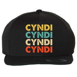 Cyndi Name Wool Snapback Cap