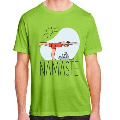 Cute Namaste Cat Yoga Pose Funny Gift For Kitty Cat Lovers Funny Gift Adult ChromaSoft Performance T-Shirt