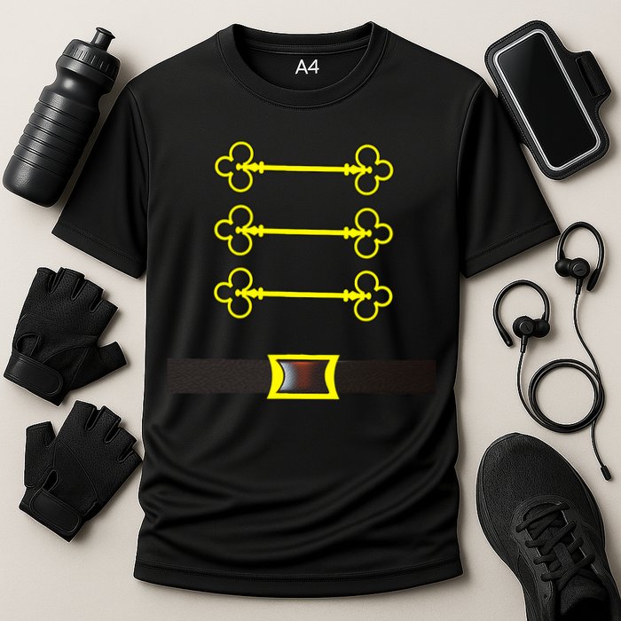 Christmas Nutcracker Costume Wear With Toy Soldier Hat Cooling Performance Crew T-Shirt
