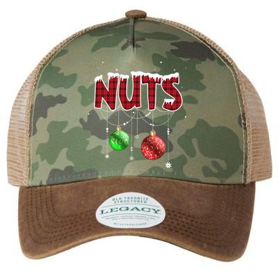 Chest Nuts Christmas Red Plaid Matching Couple Chestnuts Gift Legacy Tie Dye Trucker Hat