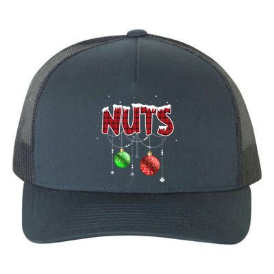 Chest Nuts Christmas Red Plaid Matching Couple Chestnuts Gift Yupoong Adult 5-Panel Trucker Hat