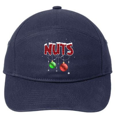 Chest Nuts Christmas Red Plaid Matching Couple Chestnuts Gift 7-Panel Snapback Hat