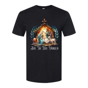 Christmas Nativity Christian Birth Of Jesus Joy To The World Softstyle CVC T-Shirt