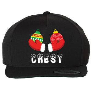 Chest Nuts Christmas Funny Matching Couple Chestnuts Wool Snapback Cap