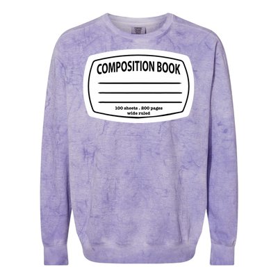 Composition Notebook Costume Matching Group Halloween Colorblast Crewneck Sweatshirt