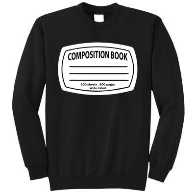 Composition Notebook Costume Matching Group Halloween Sweatshirt