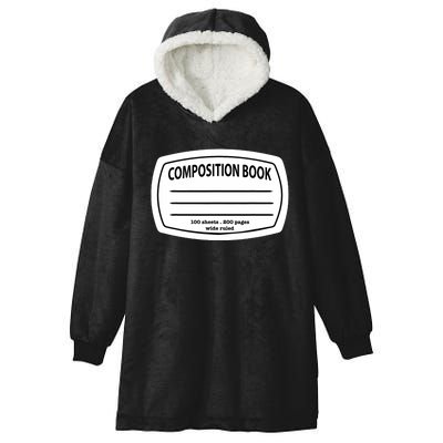 Composition Notebook Costume Matching Group Halloween Hooded Wearable Blanket