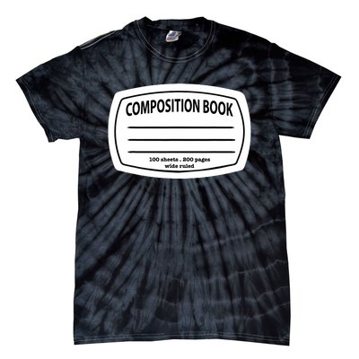 Composition Notebook Costume Matching Group Halloween Tie-Dye T-Shirt