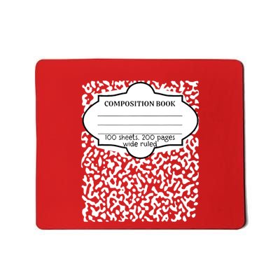 Composition Notebook Costume Matching Group Mousepad