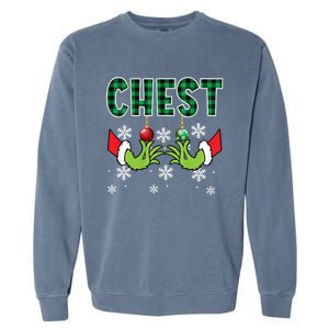 Chest Nuts Christmas Cute Gift Funny Matching Couple Chestnuts Gift Garment-Dyed Sweatshirt