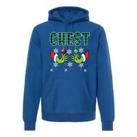 Chest Nuts Christmas Cute Gift Funny Matching Couple Chestnuts Gift Premium Hoodie