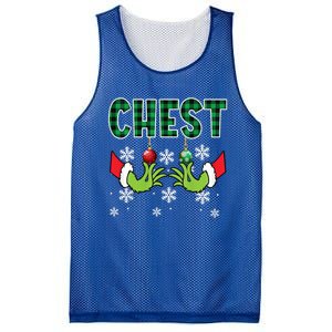 Chest Nuts Christmas Cute Gift Funny Matching Couple Chestnuts Gift Mesh Reversible Basketball Jersey Tank