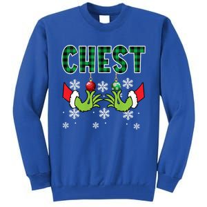 Chest Nuts Christmas Cute Gift Funny Matching Couple Chestnuts Gift Tall Sweatshirt