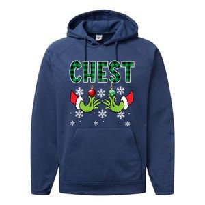 Chest Nuts Christmas Cute Gift Funny Matching Couple Chestnuts Gift Performance Fleece Hoodie