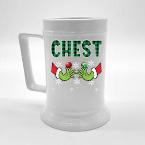 Chest Nuts Christmas Cute Gift Funny Matching Couple Chestnuts Gift Beer Stein