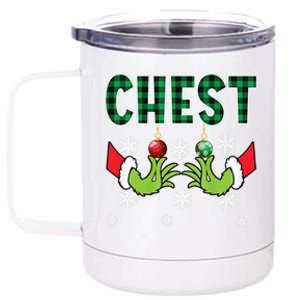 Chest Nuts Christmas Cute Gift Funny Matching Couple Chestnuts Gift 12 oz Stainless Steel Tumbler Cup