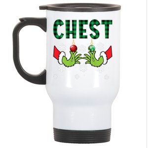 Chest Nuts Christmas Cute Gift Funny Matching Couple Chestnuts Gift Stainless Steel Travel Mug