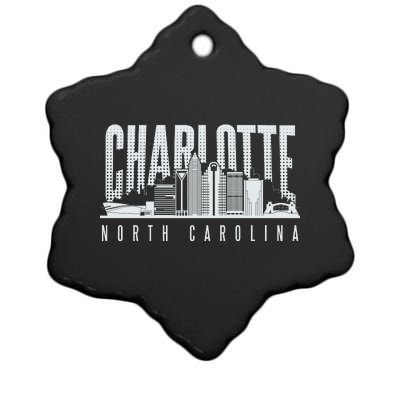 Charlotte North Carolina City Ceramic Star Ornament