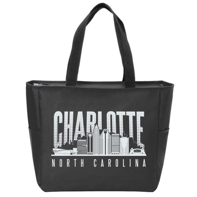 Charlotte North Carolina City Zip Tote Bag