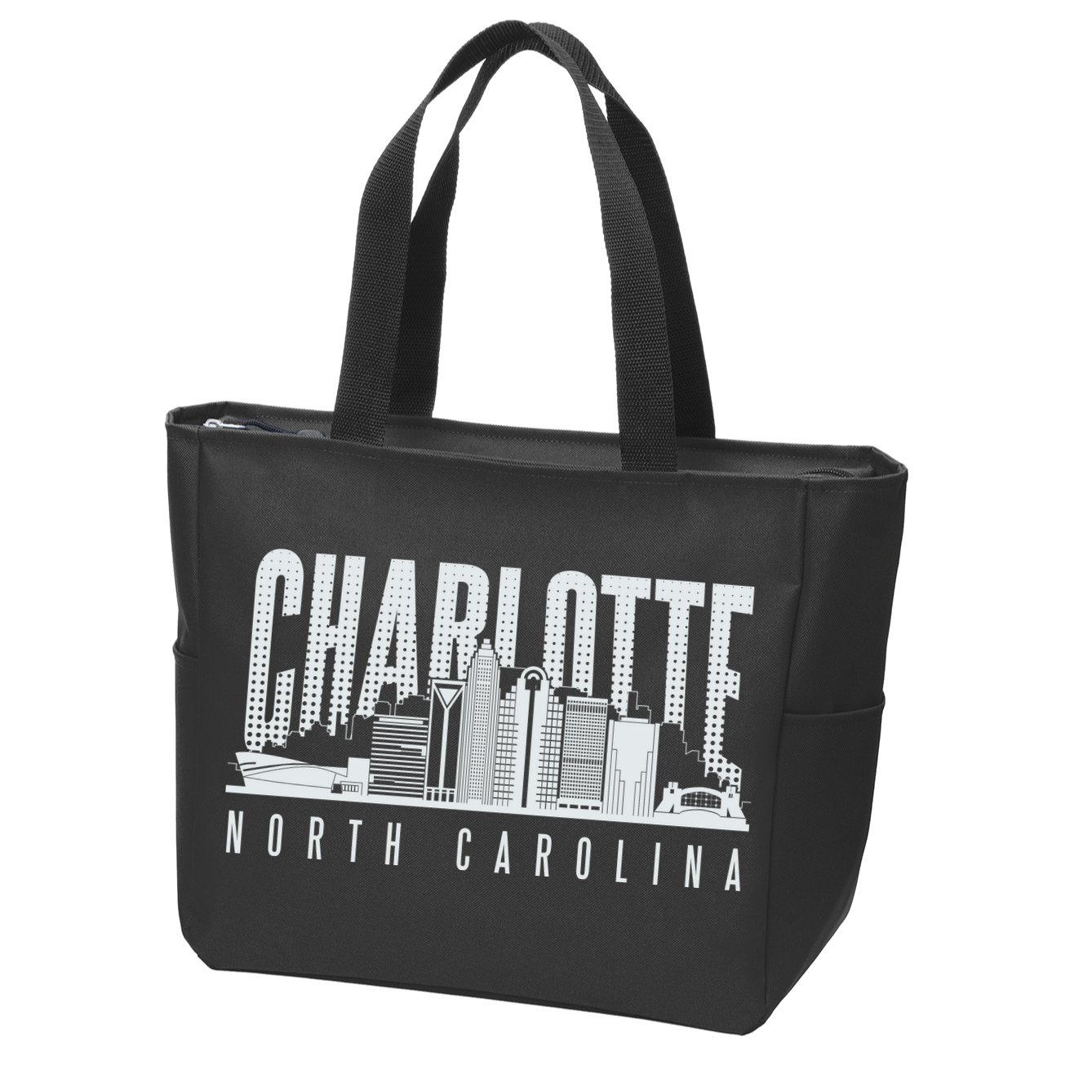 Charlotte North Carolina City Zip Tote Bag