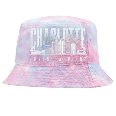 Charlotte North Carolina City Tie-Dyed Bucket Hat