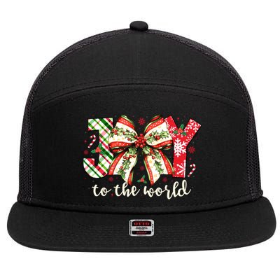 Christmas Nativity Christian Birth Of Jesus Joy To The World 7 Panel Mesh Trucker Snapback Hat