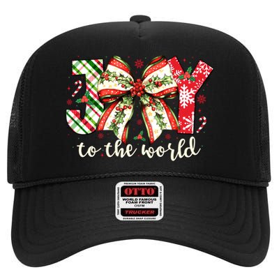 Christmas Nativity Christian Birth Of Jesus Joy To The World High Crown Mesh Back Trucker Hat