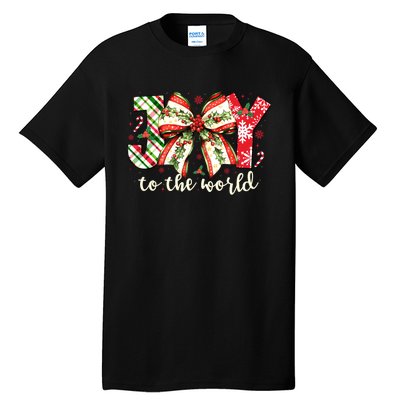 Christmas Nativity Christian Birth Of Jesus Joy To The World Tall T-Shirt