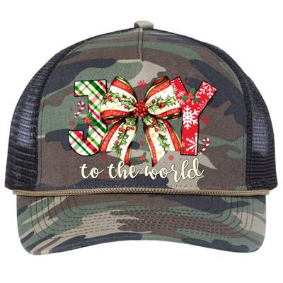 Christmas Nativity Christian Birth Of Jesus Joy To The World Retro Rope Trucker Hat Cap