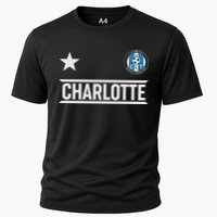 Charlotte North Carolina Soccer Jersey Cooling Performance Crew T-Shirt