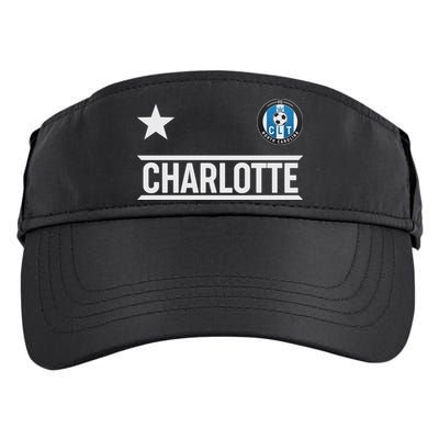 Charlotte North Carolina Soccer Jersey Adult Drive Performance Visor