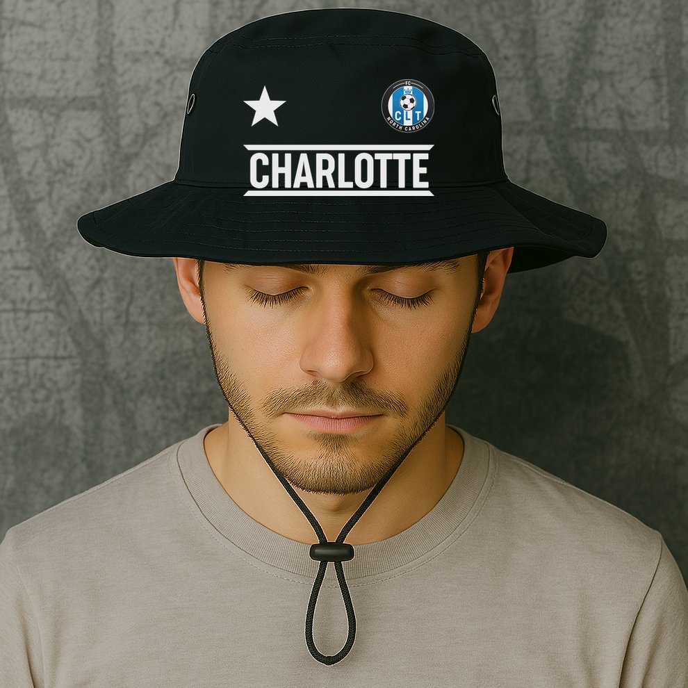 Charlotte North Carolina Soccer Jersey Bucket Hat