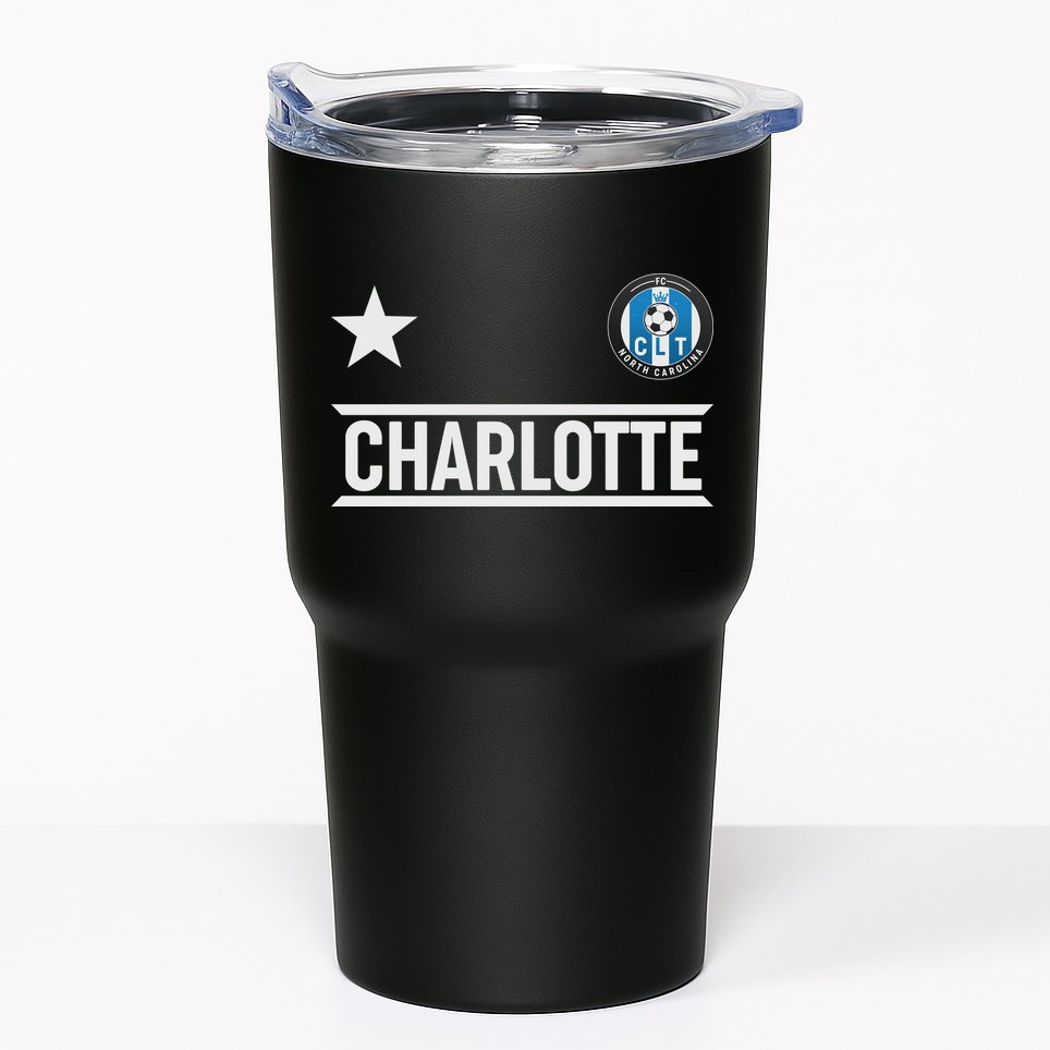 Charlotte North Carolina Soccer Jersey Tumbler