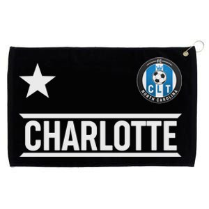 Charlotte North Carolina Soccer Jersey Grommeted Golf Towel