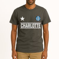 Charlotte North Carolina Soccer Jersey Tall T-Shirt