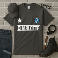 Charlotte North Carolina Soccer Jersey Tall T-Shirt