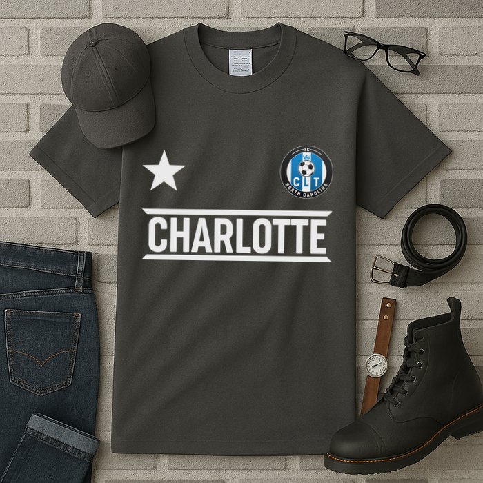 Charlotte North Carolina Soccer Jersey Tall T-Shirt