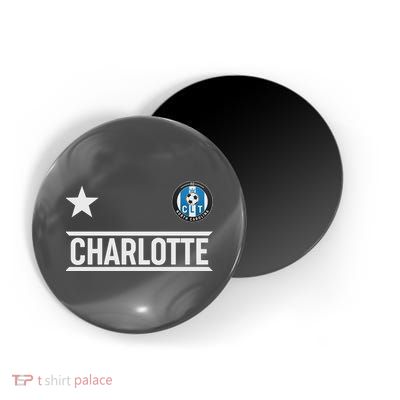 Charlotte North Carolina Soccer Jersey Magnet