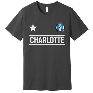 Charlotte North Carolina Soccer Jersey Premium T-Shirt