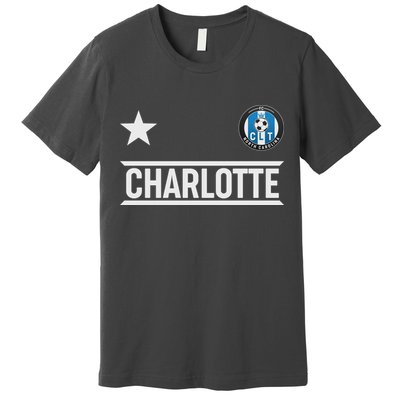 Charlotte North Carolina Soccer Jersey Premium T-Shirt
