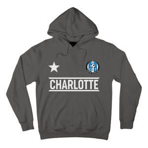 Charlotte North Carolina Soccer Jersey Tall Hoodie