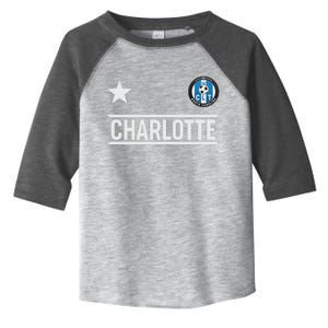 Charlotte North Carolina Soccer Jersey Toddler Fine Jersey T-Shirt