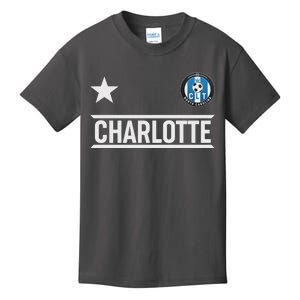 Charlotte North Carolina Soccer Jersey Kids T-Shirt